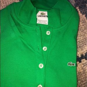 Lacoste green polo